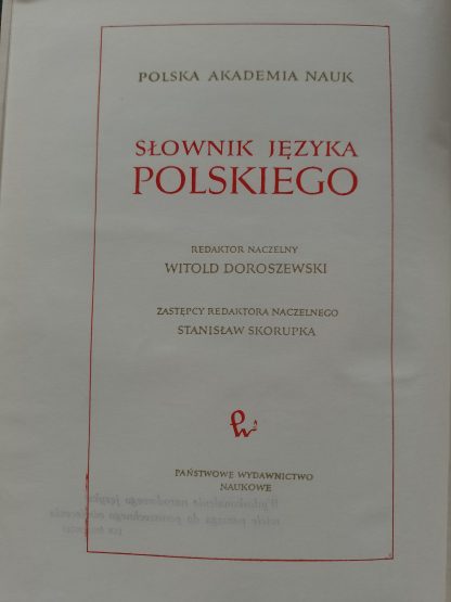 Słownik języka polskiego komplet 11 tomów, W. Doroszewski - obrazek 2