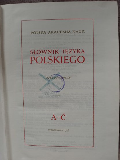 Słownik języka polskiego komplet 11 tomów, W. Doroszewski - obrazek 3