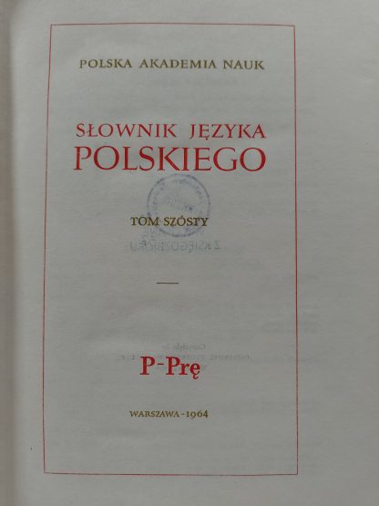 Słownik języka polskiego komplet 11 tomów, W. Doroszewski - obrazek 11