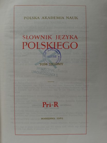 Słownik języka polskiego komplet 11 tomów, W. Doroszewski - obrazek 12